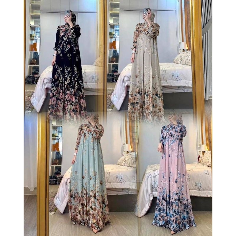 ZB RAYON FREE HIJAB GAMIS BUSUI PAKAIAN WANITA