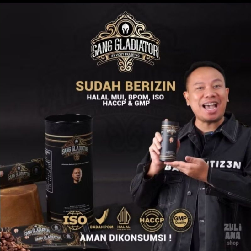 

Kopi Sang Gladiator Kopi Kuat Tak Terkalahkan Di Jamin Halal BPOM