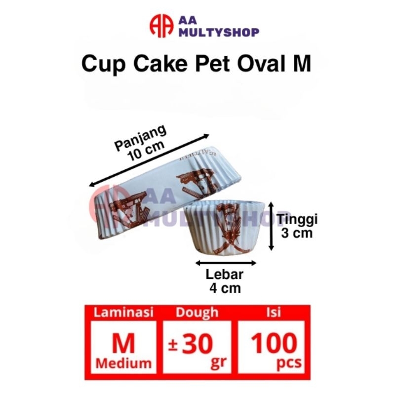 Cup Roti Laminasi Oval M ( Oval Medium )