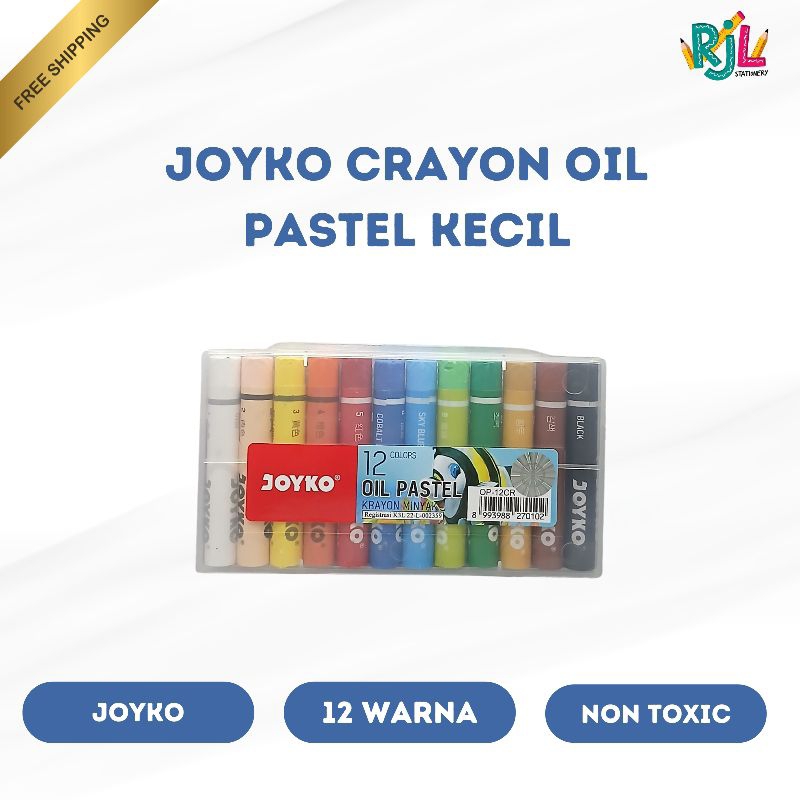 

Joyko Crayon Oil Pastel Kecil | 12 Warna | Non Toxic