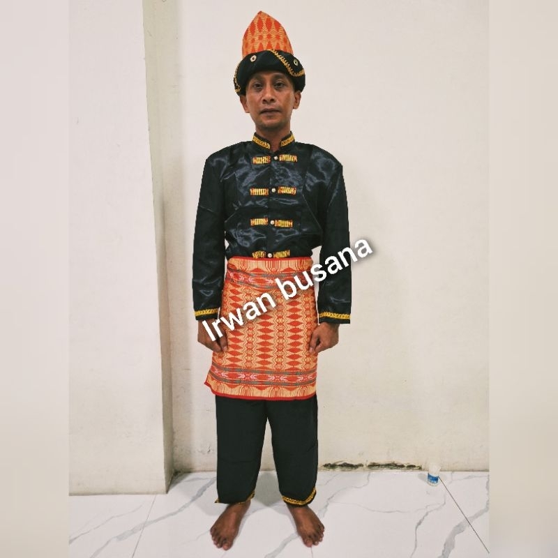 Baju pahlawan aceh/ teuku umar dewasa (motif payet random)