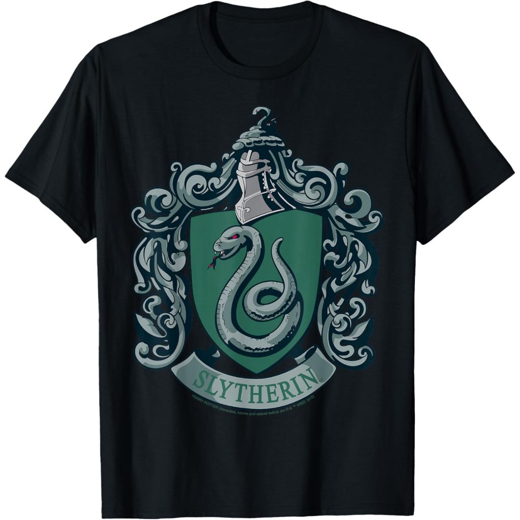 Baju Kaos Anak Harry Potter Slytherin House Crest T-Shirt