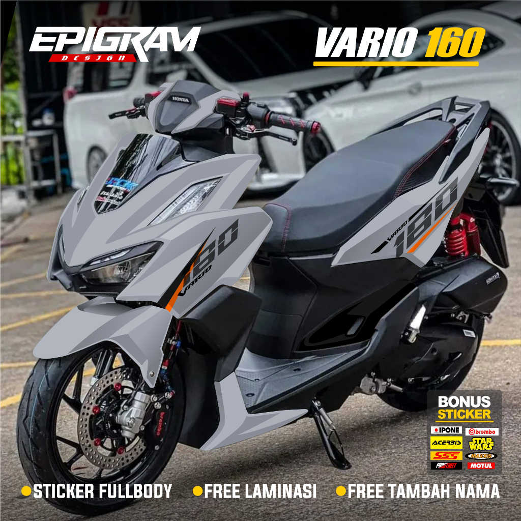 Decal Stiker Vario 160 New 2022 2023 2024 Fullbody Dekal Sticker Motor Honda Vario 160 New ABS CBS M