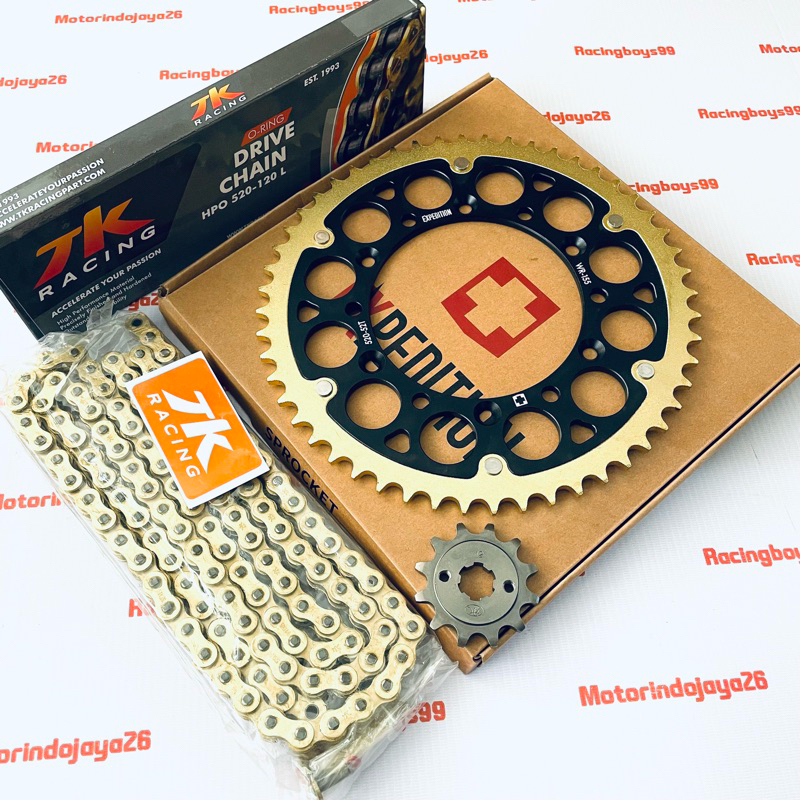 GEAR SET 520 WR 155 WR155 EXPEDITION RANTAI O RING TK RACING
