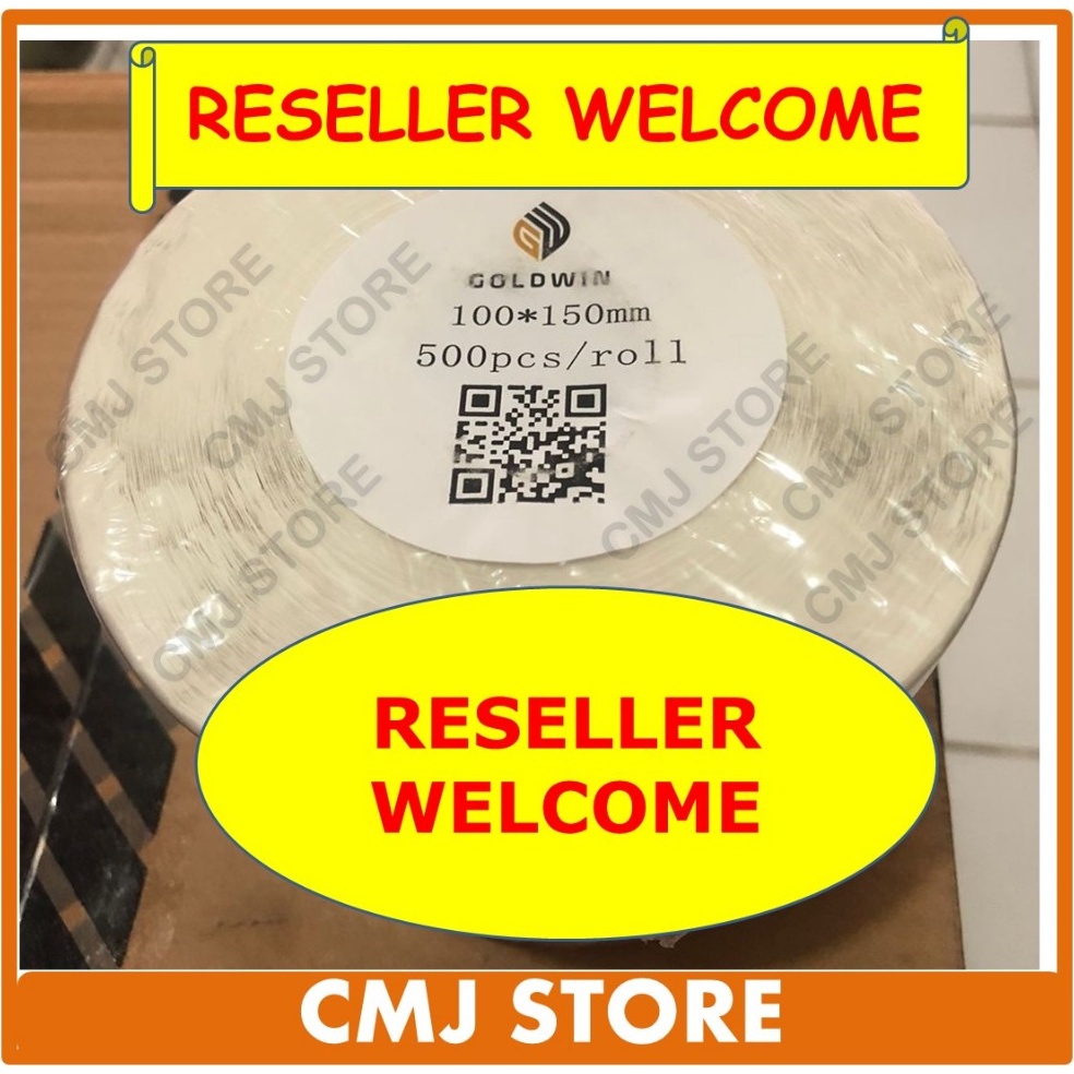 

KODE U83Z Label Resi Stiker Thermal 1x15 mm 1x15cm 5pcs Merk Goldwin