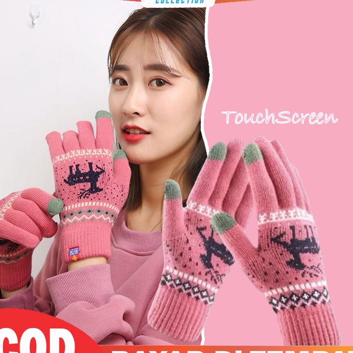 MALL Sarung Tangan Wanita Touch Screen Hangat GLoves Wanita Korea Fashion SRG13