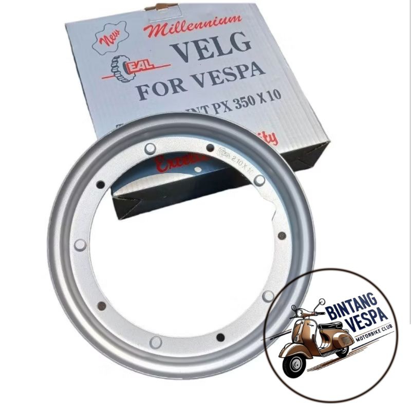 Pelek Velg vespa ring 10 Velg vespa px sprint exclusive excel ring 10 merk MILLENIUM EAL