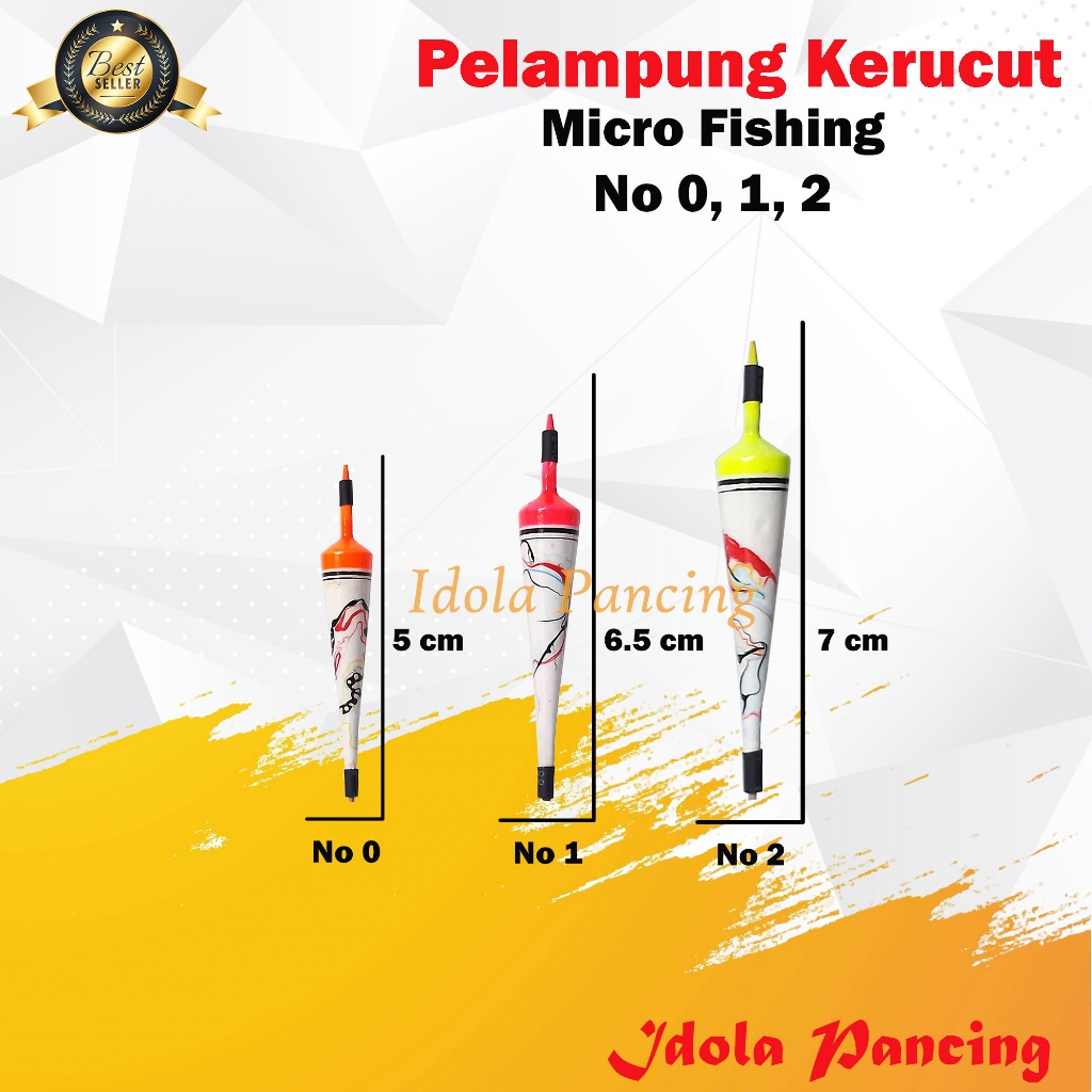 Pelampung Kerucut Micro Fishing / Pelampung Pancing Kambangan Sensitif