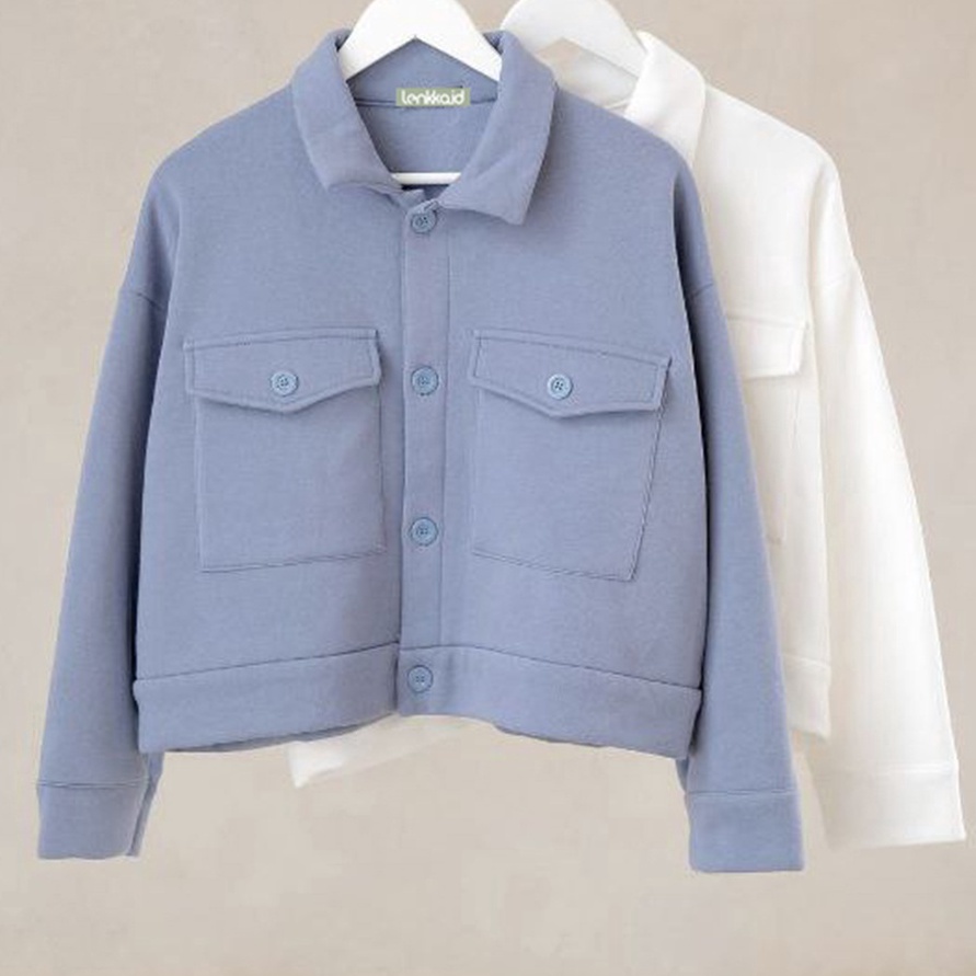 berkualitas Jaket wanita  Gena jaket  Atasan wanita  outerwear  jaket crop  jaket  korean style