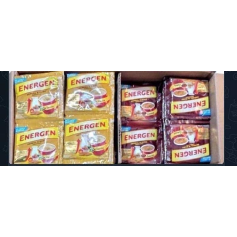 

Energen sereal dan susu/energen cereal 30gr satu renceng isi 10 sacet