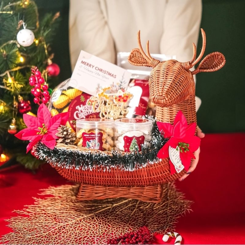 

Christmas Rudolf Hampers / Hampers Makanan / Hampers Kue Kering / Hampers Gift Lucu