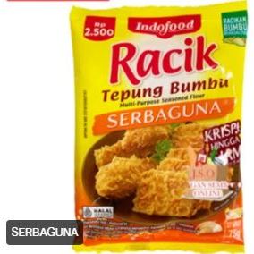 

Indofood Racik Tepung Bumbu Serbaguna Ayam Krispi 75 gr Tepung Bumbu - SERBAGUNA