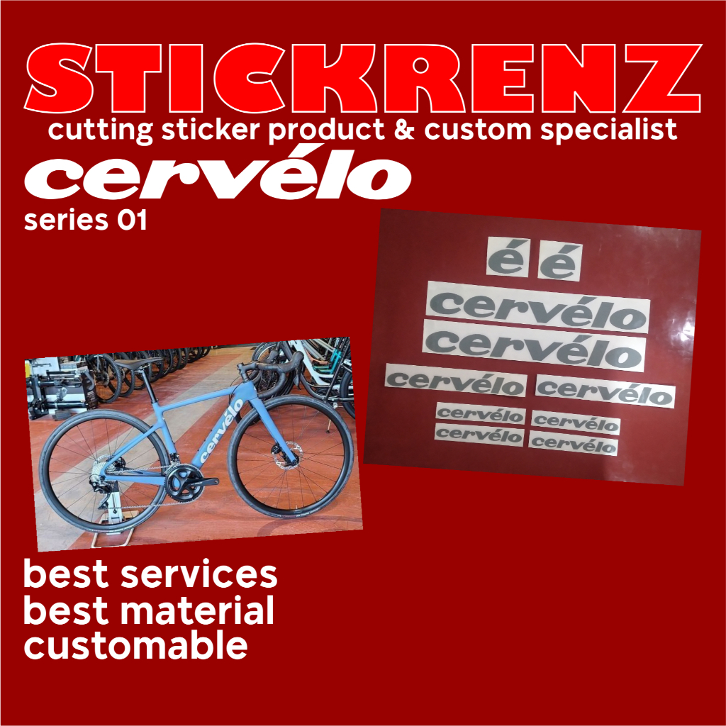 Cutting Sticker Stiker Frame Sepeda Cervelo 01 Custom