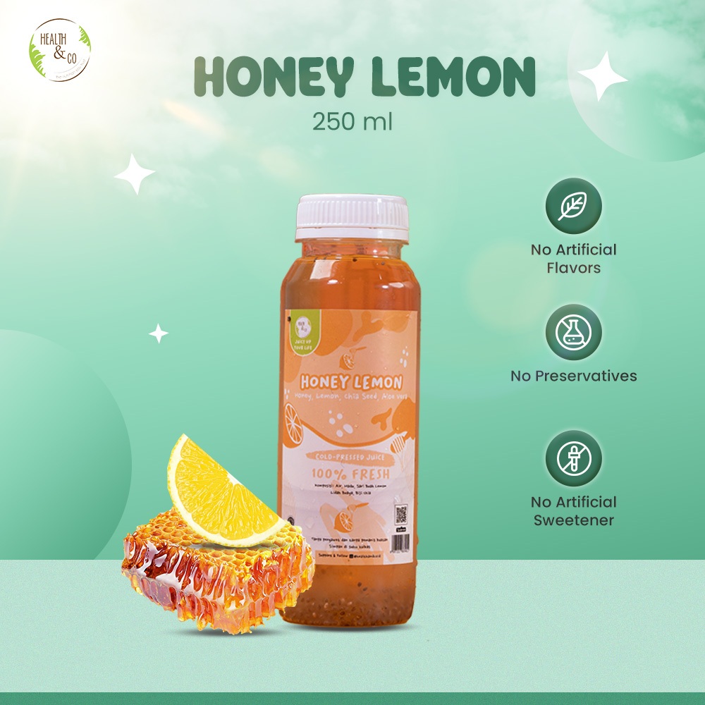 

Health & Co - Honey Lemon Drink - Minuman Sehat Detox - 250ML