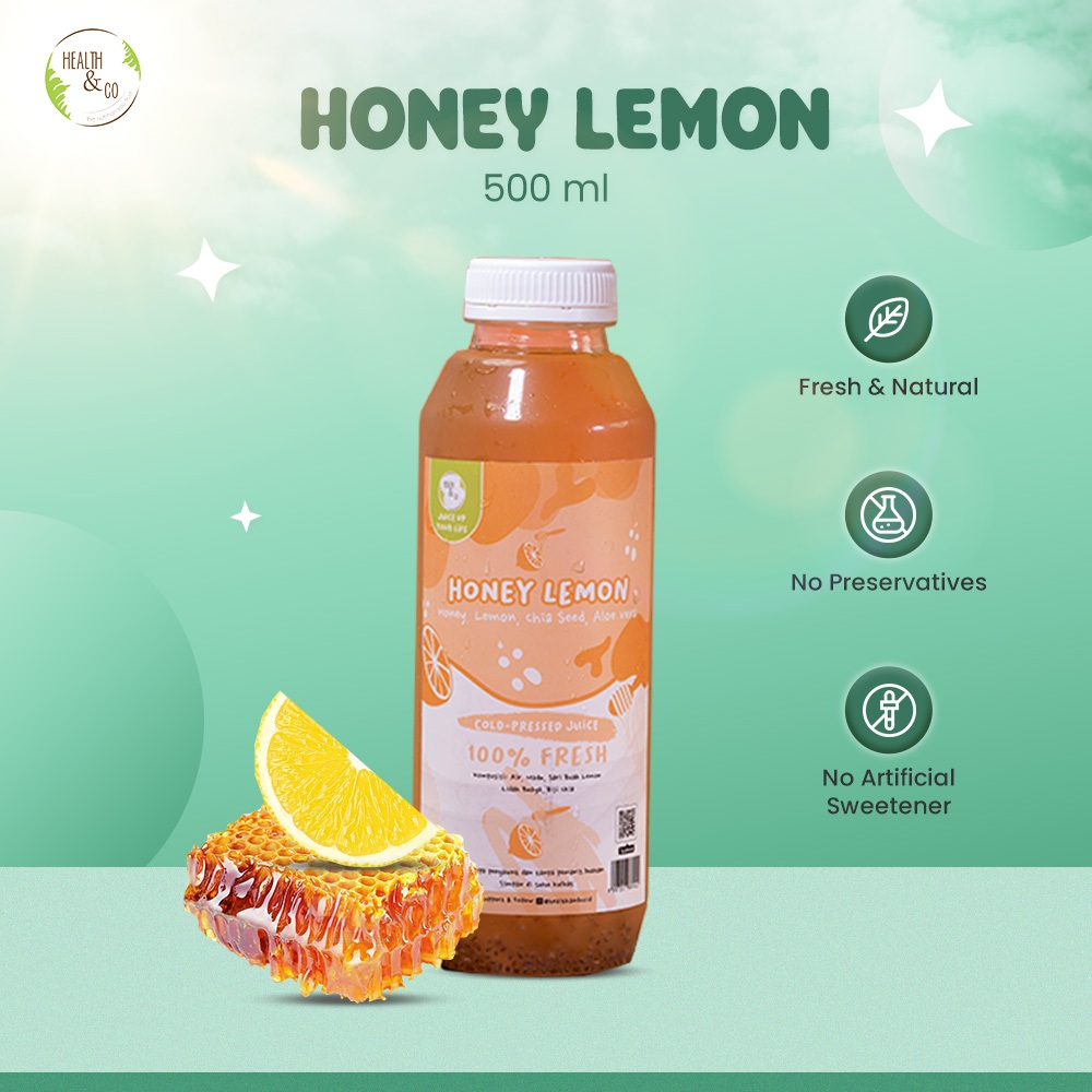 

Health & Co - Honey Lemon Drink - Minuman Sehat Detox - 500ML