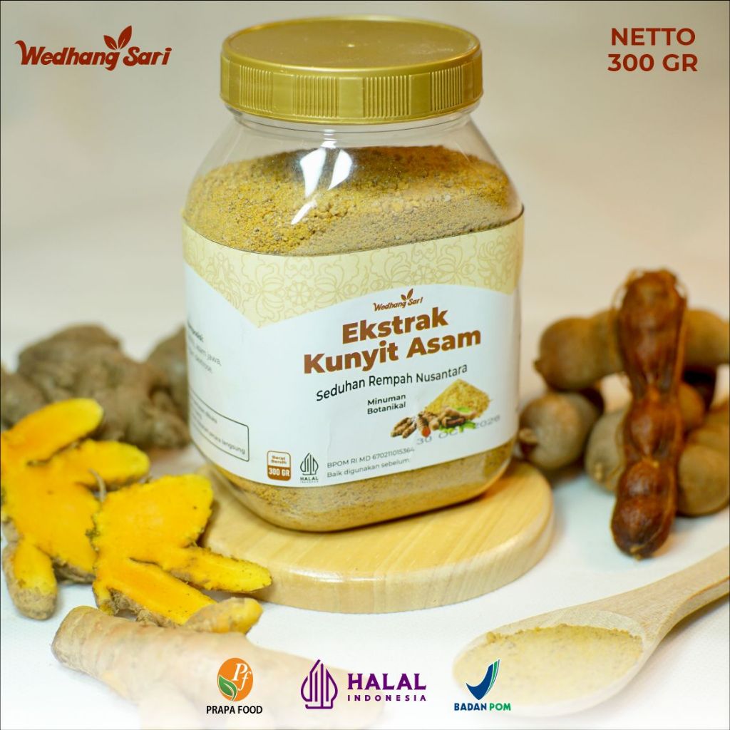 

Ekstrak Kunyit Asam Wedhang Sari Minuman Herbal Alami 300 gr