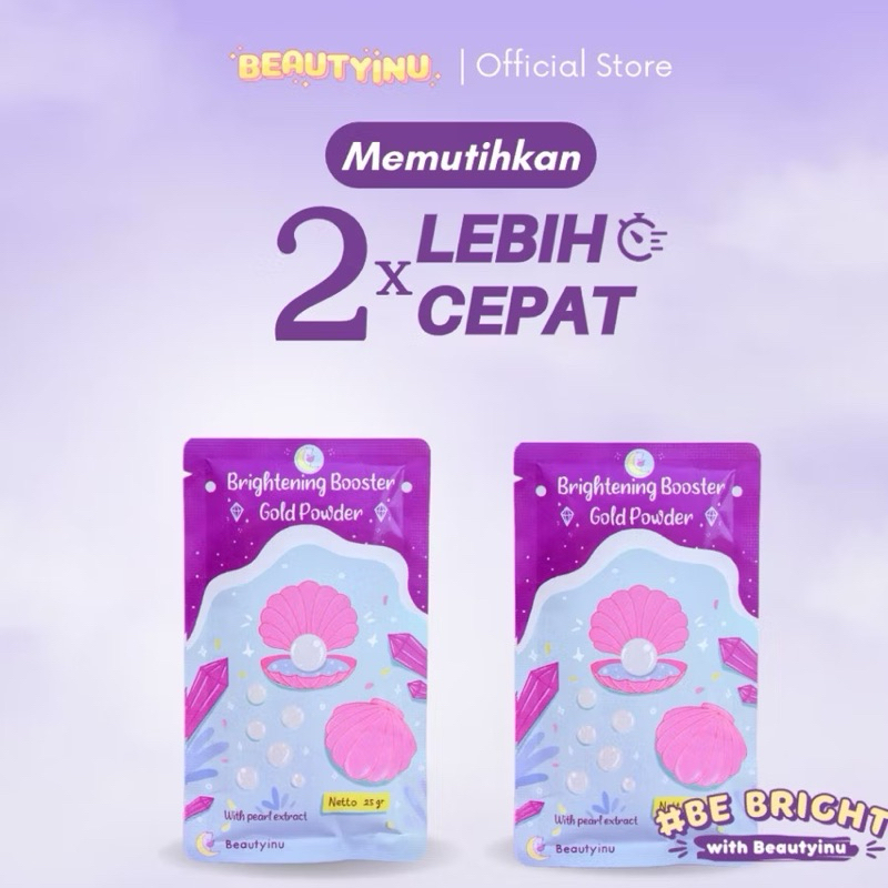 Gold Powder Serbuk Pemutih Badan & Wajah 25 Gram