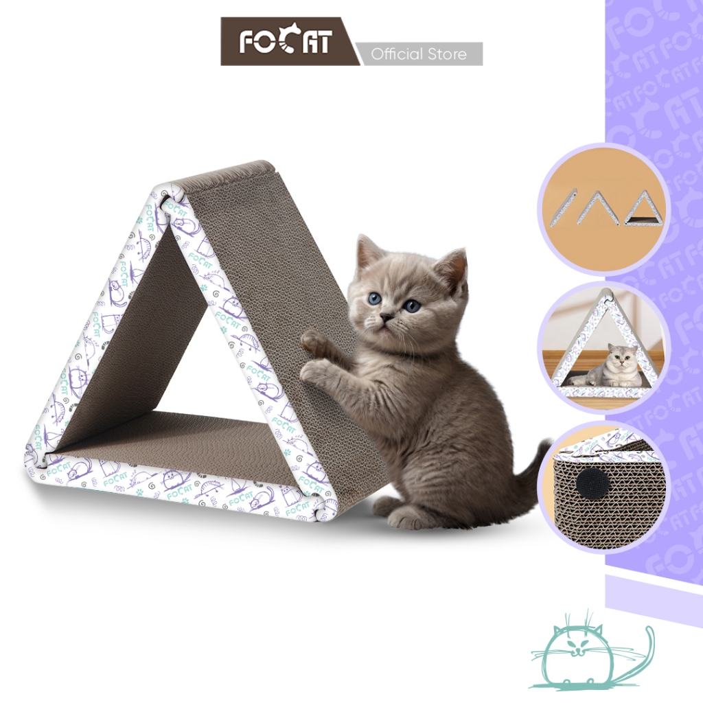 FOCAT Papan Garuk Hewan Peliharaan M50 Pet Scratcher Board/Tempat Bermain Anabul