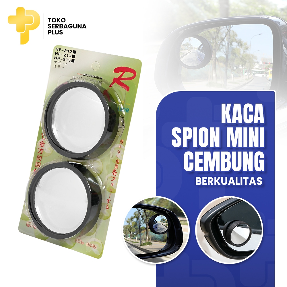 [ PRMO ] Kaca Spion Bulat Tempel Mobil Blind Spot Miror Cembung Motor Universal