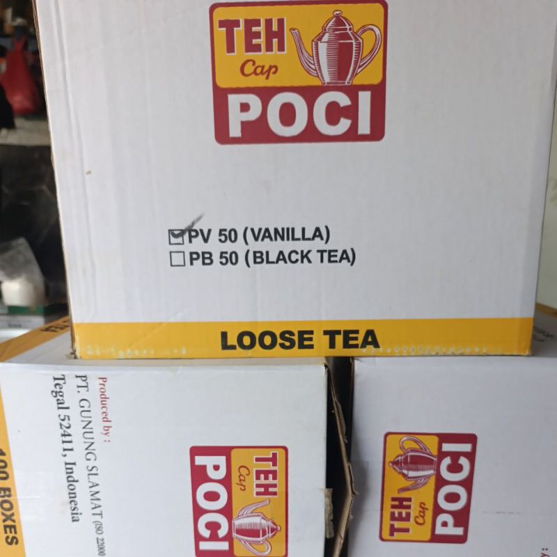 

1 DUS / KARTON TEH POCI VANILLA AUR 50GR ISI 100 PCS