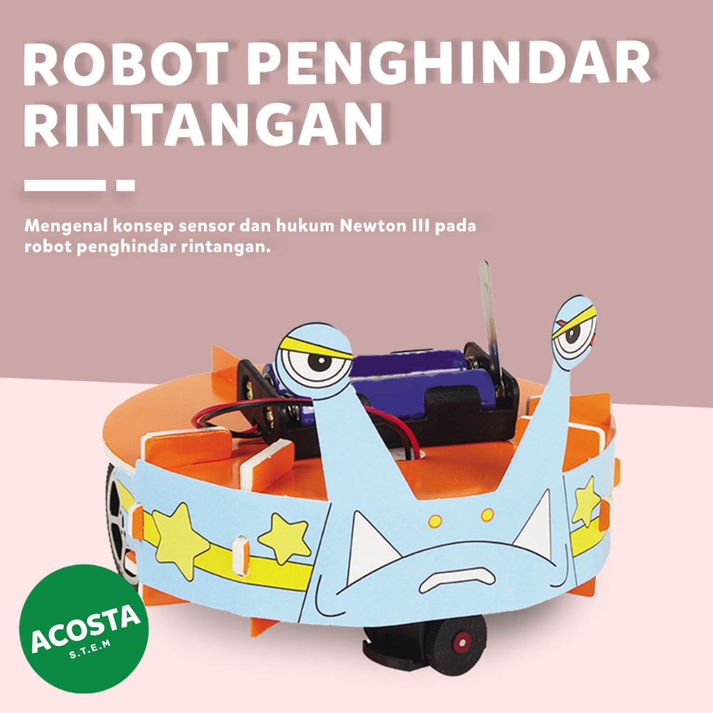 Mainan Science DIY Robot Acosta STEM Sains Untuk Anak-anak Toys Puzzle Education Edukasi Edukatif Ar