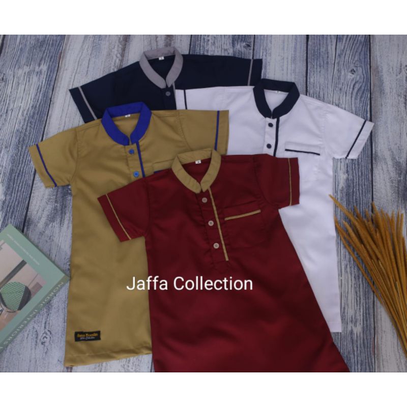 Jubah Gamis bayi laki-laki/Jubah Koko anak laki-laki//baju muslim jubah anak laki-laki lengan pendek