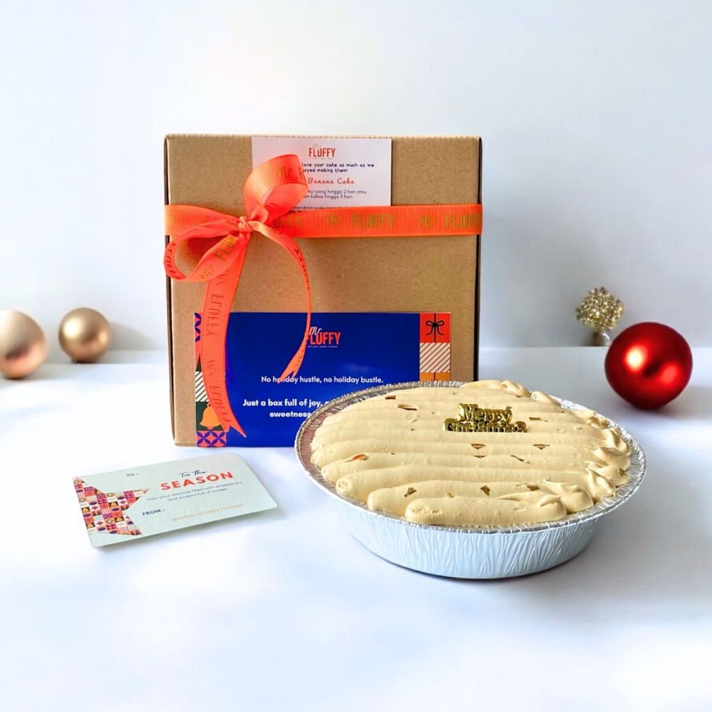 

Christmas PANDAN NAMELAKA CAKE Hampers Natal / Mr Fluffy Sponge Kue Bolu Premium