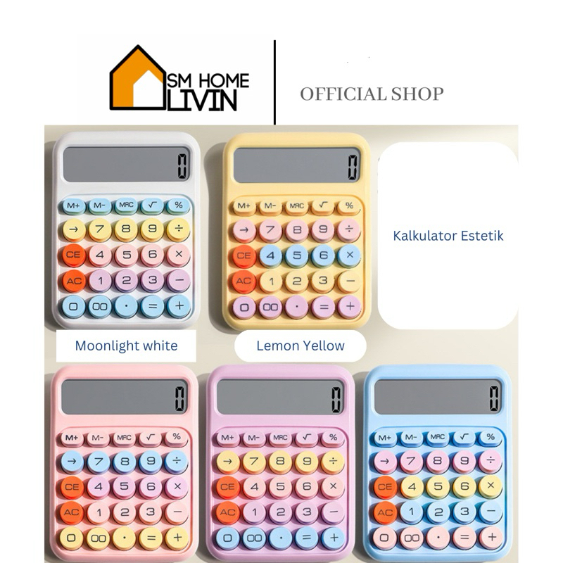 

SM HOME- KALKULATOR CALCULATOR LUCU ESTETIK PASTEL CEWE COWO ANAK / DEWASA DEXIN