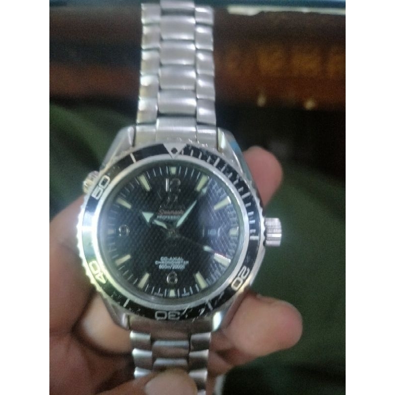 Jam Tangan Pria Langka limited edition OMEGA Seamaster 007 James Bond Planet Ocean 8"