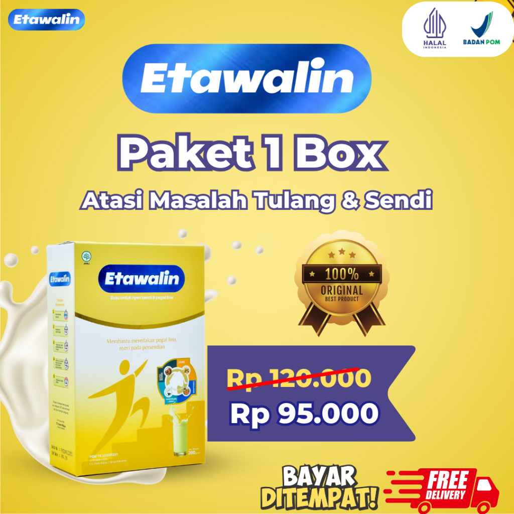 

Etawalin Susu Etawa Herbal Nyeri Sendi Ori 1 Box