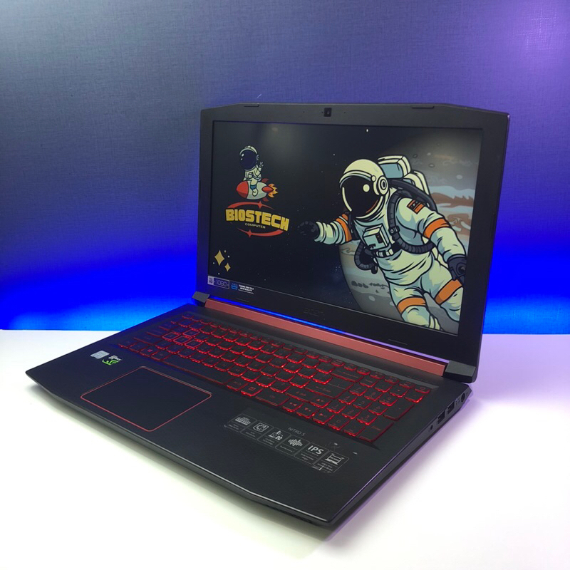 LAPTOP ACER NITRO 5 AN15 INTEL CORE i7 GEN8 RAM 16GB SSD 512GB VGA GTX 1050Ti 4GB MULUS