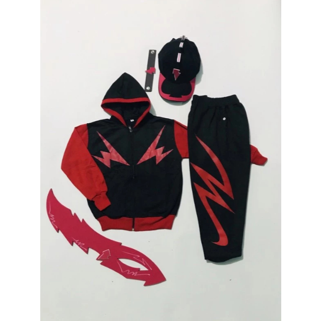 Set Setelan Baju Anak Boboiboy Halilintar