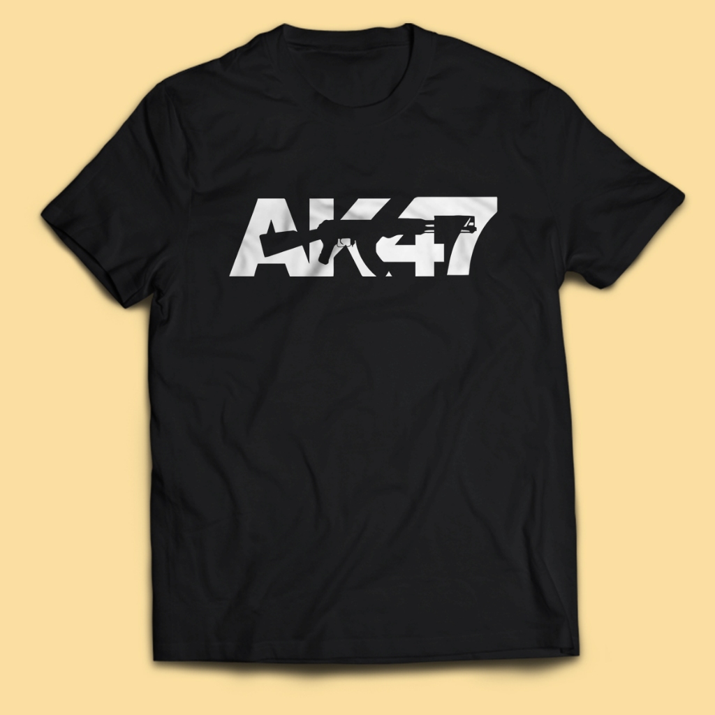 Kaos Pria AK 47 BARU Dewasa Baju Atasan Unisex PakeKaos