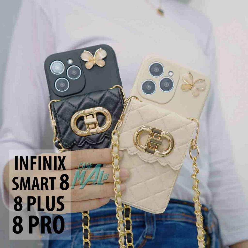 Case hp Dompet Dior Type Infinix Smart 8 8 Pro 8 Plus Terbaru