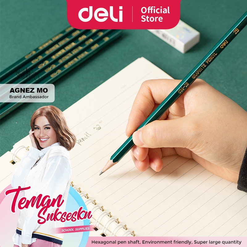 

Deli Pensil Sketsa / Graphite Pencil 10 PCS 2B EC36