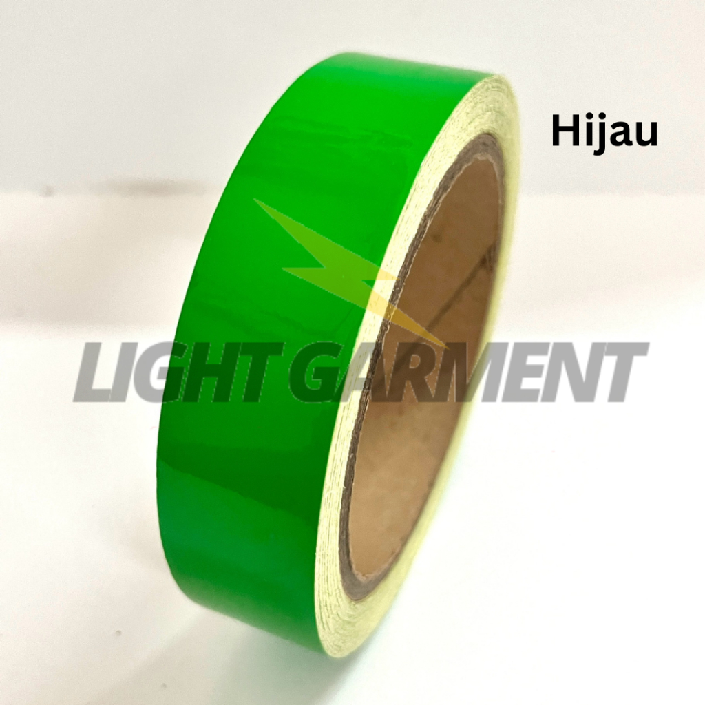 

Stiker Reflektor Reflektif 2,5 cm Scotlite Nyala Roll isi 10 METER / Scotlight Sticker List Tape