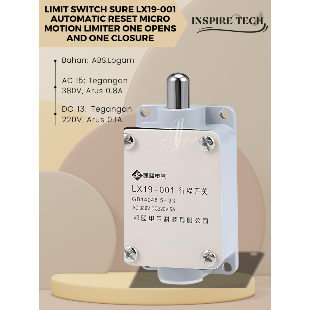 LIMIT SWITCH SURE LX19-001 Automatic reset micro motion limiter one opens and one closure