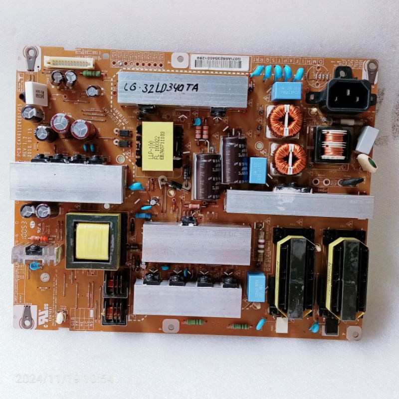 psu tv lg 32ld340 - power suplai tv lg 32ld340ta - regulator tv lg 32ld340