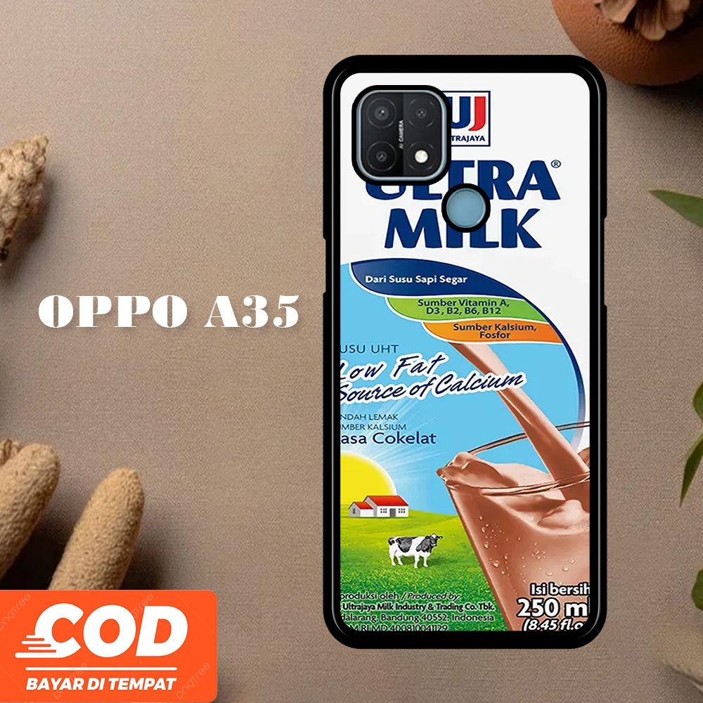 [A15] Ultramilk Casing OPPO A35 Case Pelindung Hp Keren Lucu Viral Unisex Terbaru