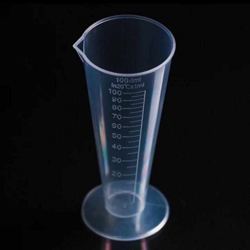 Gelas Takar Gelas Ukur 100ML Plastik Bening Transparan Measuring Cup Plastic Takaran Air Susu