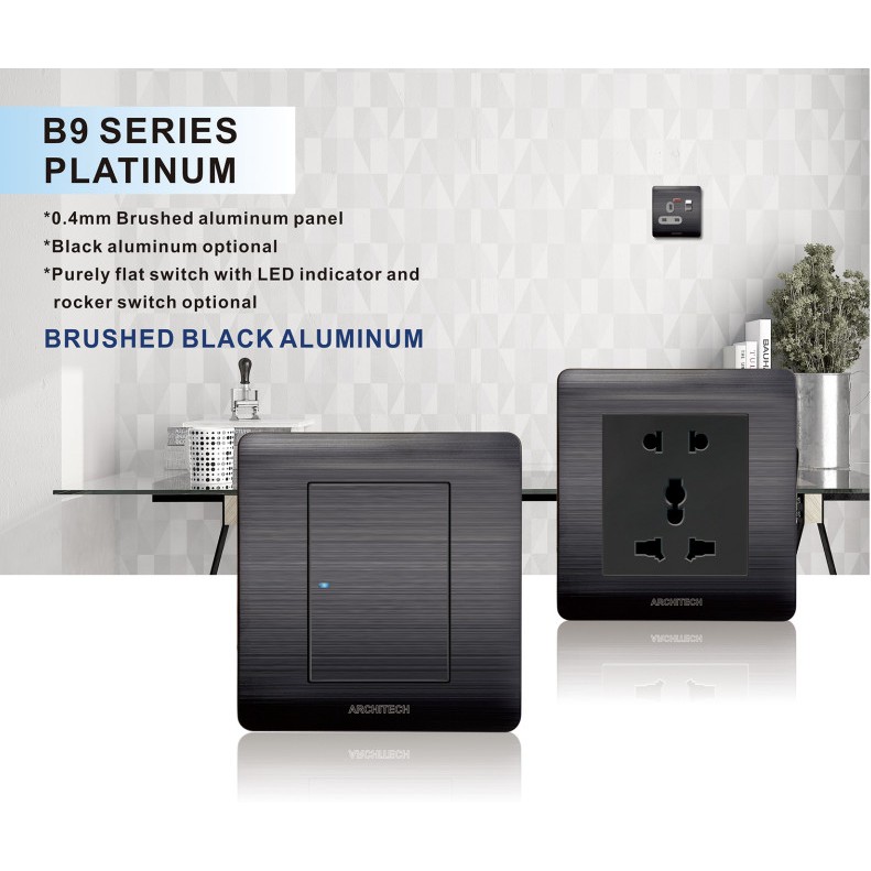 SAKLAR ARCHITECH PLATINUM BLACK - B9