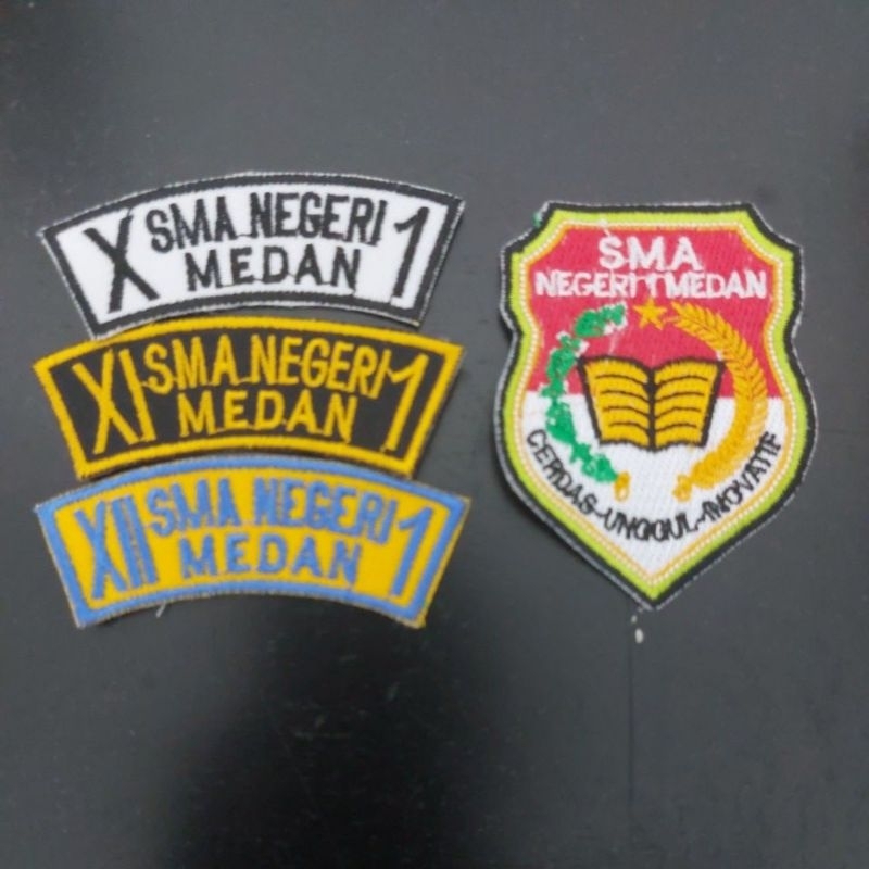 Logo Simbol SMA Negeri 1 Medan. Lokasi Bordir Smansa Medan