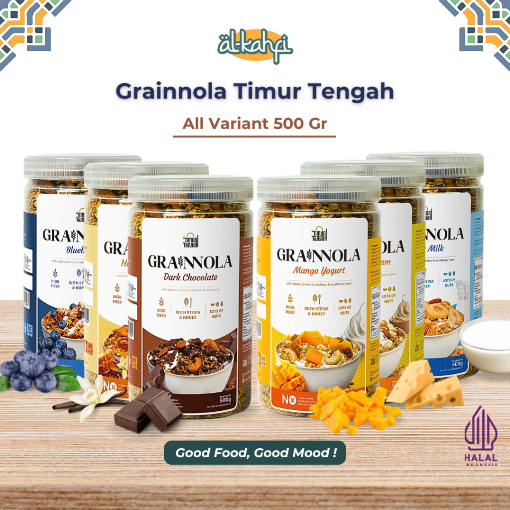 

Granola Timur Tengah 500gr | Grainnola Sereal Diet Sarapan Sehat