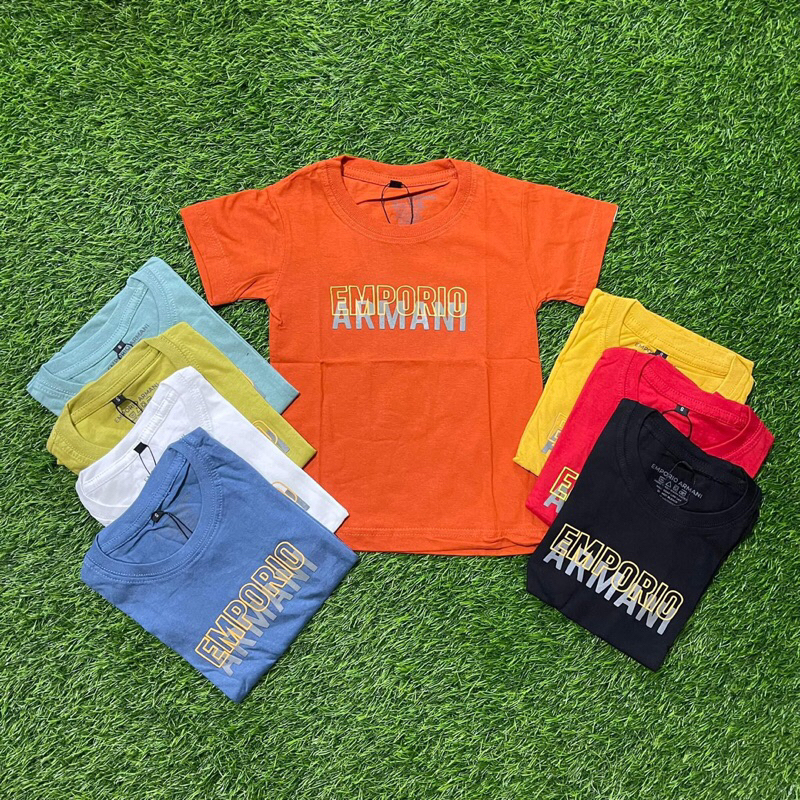 Baju Kaos Motif Timbul Anak Cowok