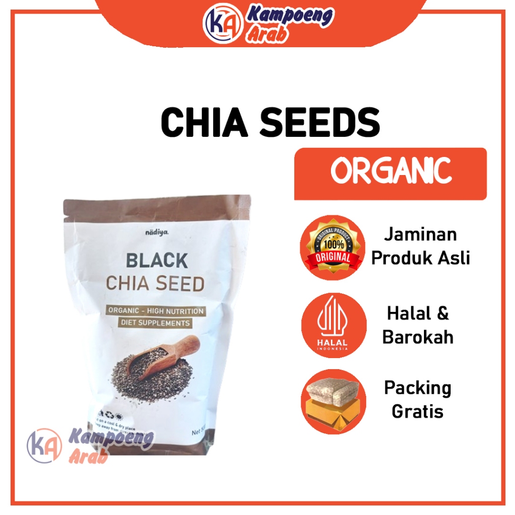 

Nadiya CHIA SEED Organic 1kg Kemasan Premium Untuk Diet Sehat Keto Kaya Serat Pengganti Nasi Hadiah
