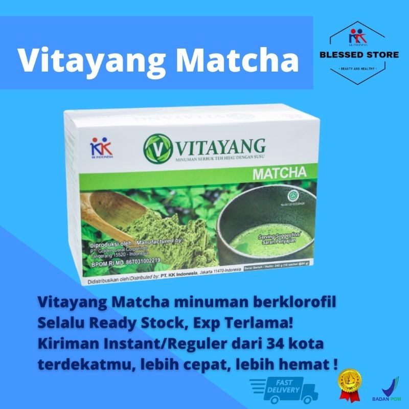 

Vitayang Matcha Minuman Serbuk Teh Hijau Berklorofil