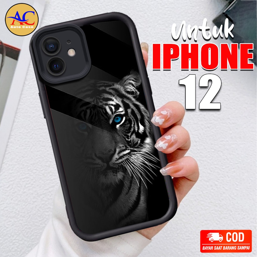 Softcase Glass kaca untuk IPHONE 12 MCN Casing Handphone Case Hp Procamera