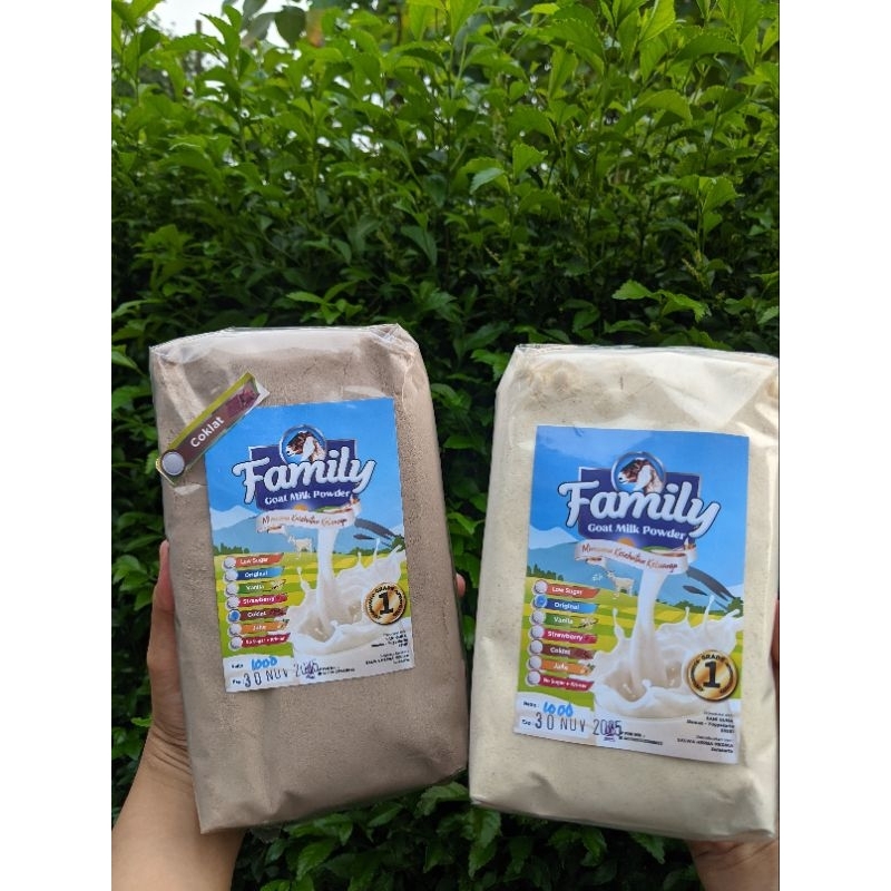 

Susu Kambing Etawa Grade A "FAMILY" GOAT MILK powder 1 kg