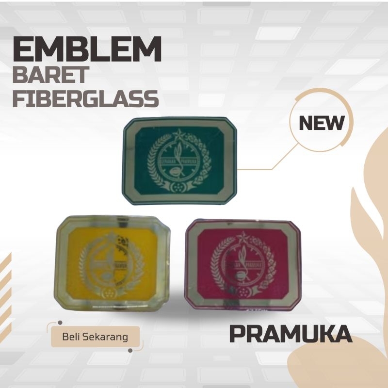 emblem baret topi pramuka pria