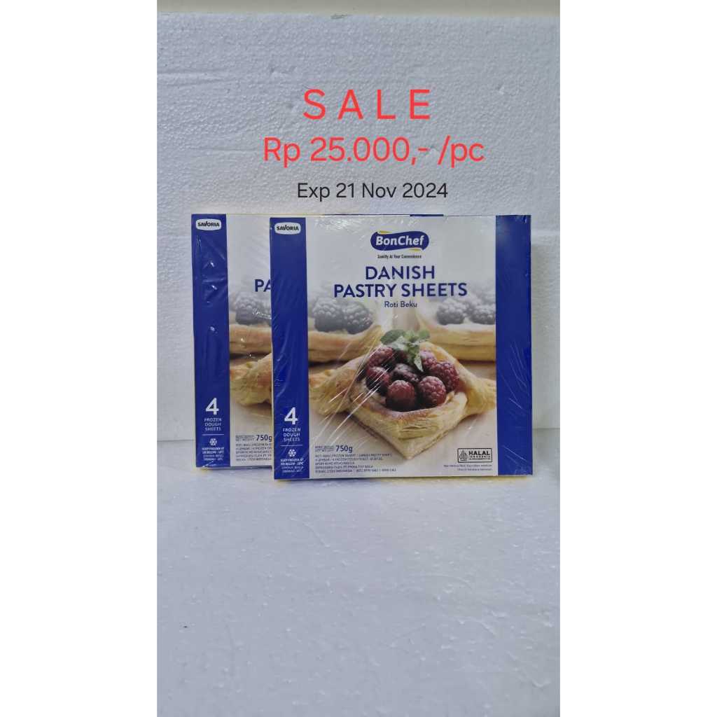 

SALE BonChef Bon Chef Danish Pastry 750g exp 21 Nov 2024